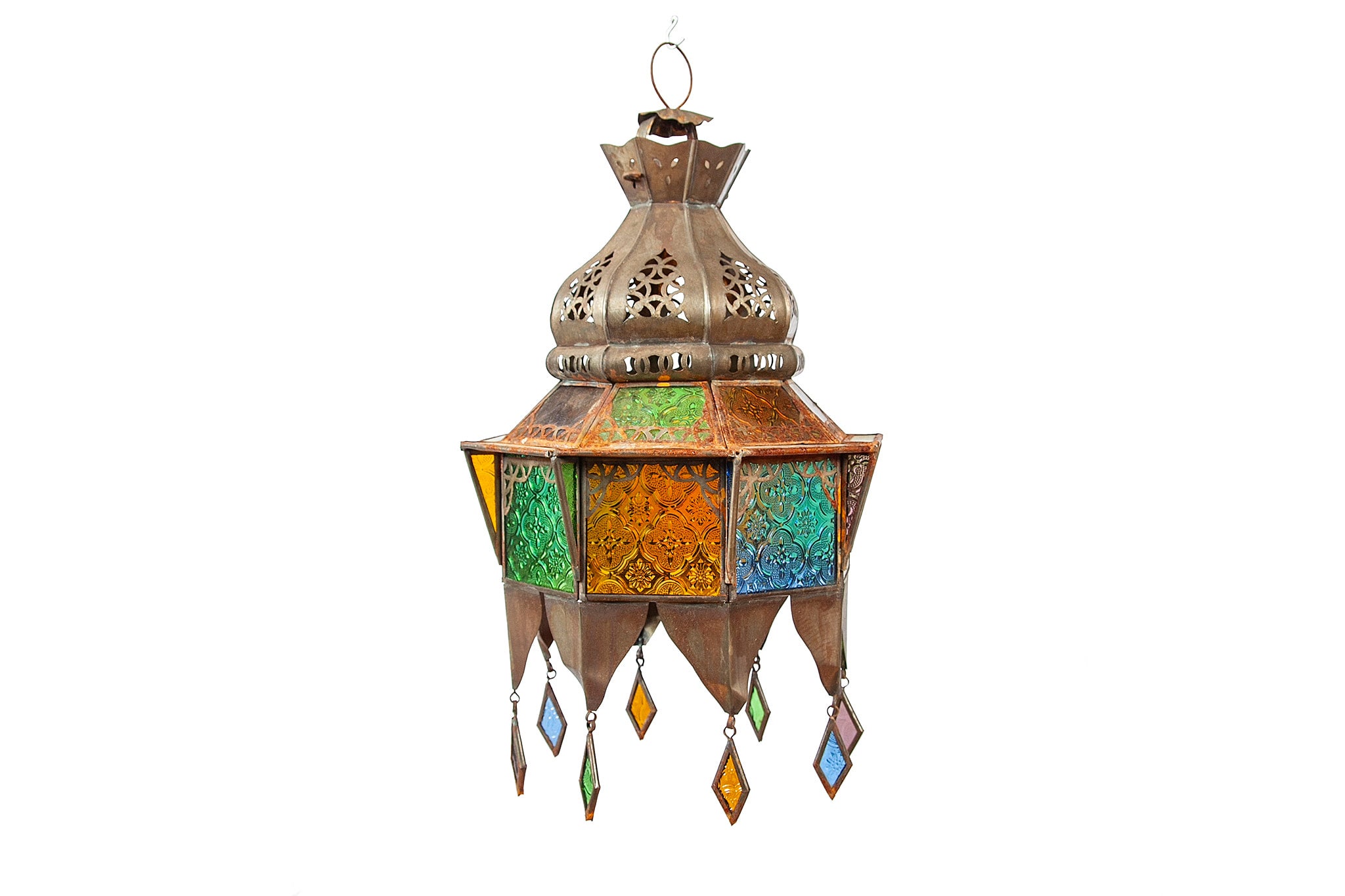 Glass moroccan pendant shop light